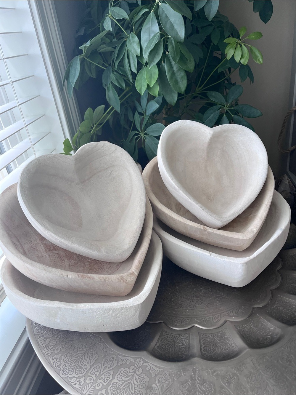 Wood Heart Bowl Large - Picture 1 of 13